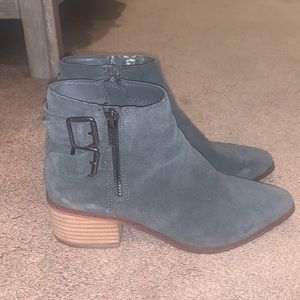 Beautiful grey suede booties